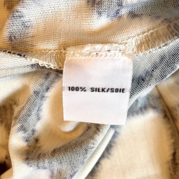 Diane Von Furstenberg Size 4 Natalie 100% Silk Mini Dress Navy Blue White Classy - Picture 10 of 11